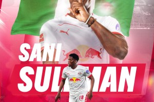 bob半岛体育官方网站-官方：莱比锡签下尼日利亚19岁边锋萨尼-苏莱曼